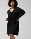 Soma Women's Cool Nights Short Robe In Black Size Small/medium |  In Black