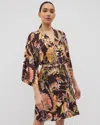 Soma Women's Cool Nights Short Robe In Brown Size Large/xl |