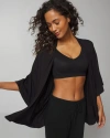 Soma Women's Cool Nights Sleep Cardi In Black Size Small |  In Black