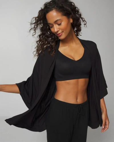 Soma Women's Cool Nights Sleep Cardi In Black Size Xs |