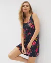Soma Women's Cool Nights Sleep Tank Top Nightgown In Navy Blue Size Small |