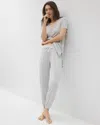 Soma Women's Cool Nights Slub Banded Ankle Pajama Pants In Ivory Size Xs |  Pajama Sets