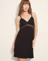 Soma Women's Cool Nights Soft Support Lace Chemise In Black Size 2xl |  In Black