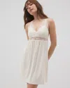 Soma Women's Cool Nights Soft Support Lace Chemise In Ivory Size Xs |  In Champagne Dreams