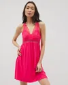 Soma Women's Cool Nights Soft Support Lace Chemise In Pink Size Xs |  In Perfect Pink