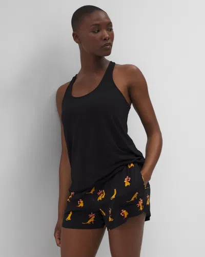 Soma Women's Cool Nights Tank Top + Shorts Pajama Set In Black Size Xs |  Gifts For Mom In Feline Fun Mid Blk
