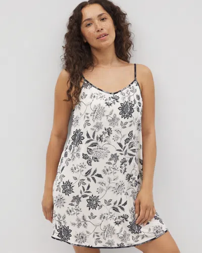 Soma Women's Cool Nights V-neck Chemise In Ivory Size 2xl |