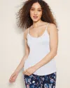 Soma Women's Cool Nights V-neck Cami Pajama Top In Blue Size Medium |  Pajama Sets In Blue Mist