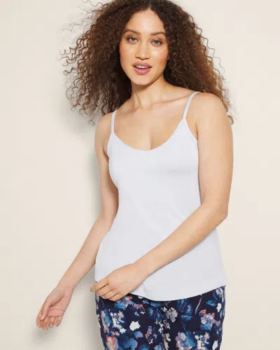 Soma Women's Cool Nights V-neck Cami Pajama Top In Blue Size Medium |  Pajama Sets In Blue Mist