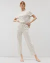 Soma Women's Cotton Crop Pajama Pants In Tan Size Small |  Mother's Day Pajamas In Heather Crystal