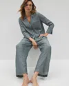 Soma Women's Cotton Gauze Pajama Pants In Green Size Xs |  Mother's Day Pajamas In Dark Sea Crossdye