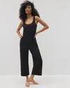 Soma Women's Cotton Henley Jumpsuit In Black Size 2xl |  In Black