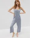 Soma Women's Cotton Henley Jumpsuit In Blue Size 2xl |  In Heather Marina