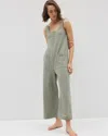 Soma Women's Cotton Henley Jumpsuit In Green Size Xl |  In Heather Highlands