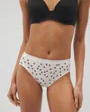 Soma Women's Cotton High-leg Panty In Black Size 2xl |  In Merry Dot Champagne Black