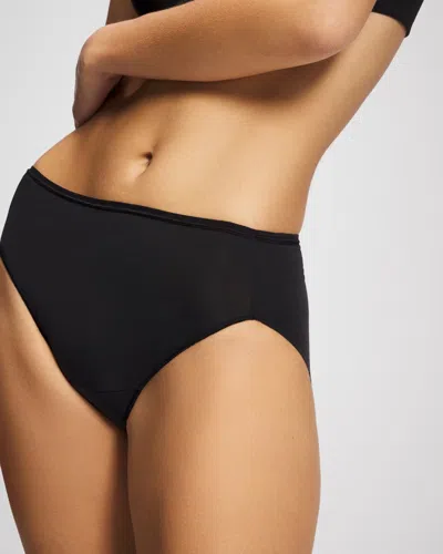 Soma Women's Cotton High-leg No-show Panty In Black Size Xs |  Vanishing Edge Panties