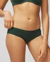 SOMA WOMEN'S COTTON MODAL HIPSTER UNDERWEAR IN LUSH EMERALD SIZE SMALL | SOMA