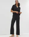Soma Women's Cotton Pajama Pants In Black Size Xs |  Mother's Day Pajamas In Black