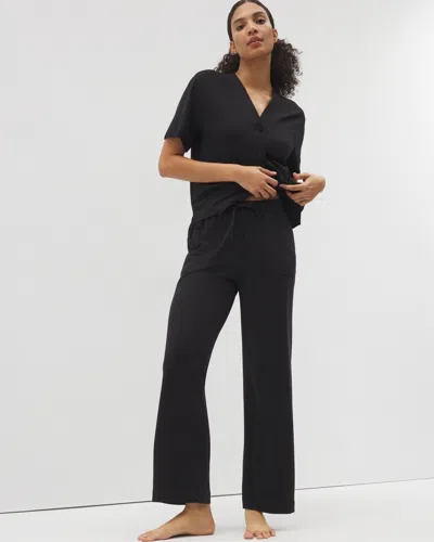 Soma Women's Cotton Pajama Pants In Black Size Xs |  Mother's Day Pajamas