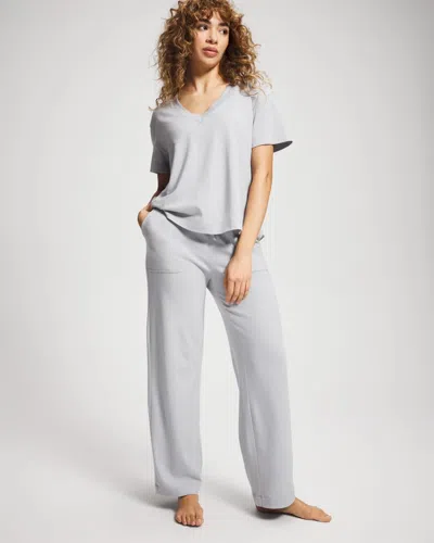 Soma Women's Cotton Pajama Pants In Gray Size Xs |  Pajama Sets In Misty Sky