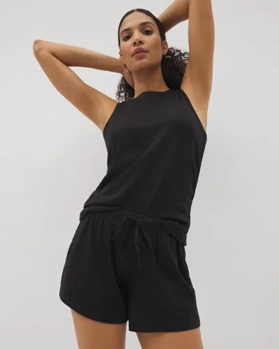 Soma Women's Cotton Pajama Shorts In Black Size Xl |  Mother's Day Pajamas