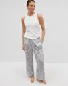 Soma Women's Cotton Poplin Pajama Pants In Ivory Size Medium |  Mother's Day Pajamas In Global Paisley Grand C