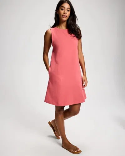Soma Women's Cotton Sleeveless Tee Dress In Red Size Xs |  In Mineral Rouge