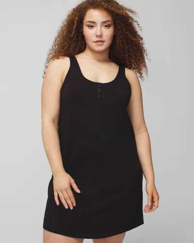 Soma Women's Cotton Tank Top Nightgown In Black Size Xs |