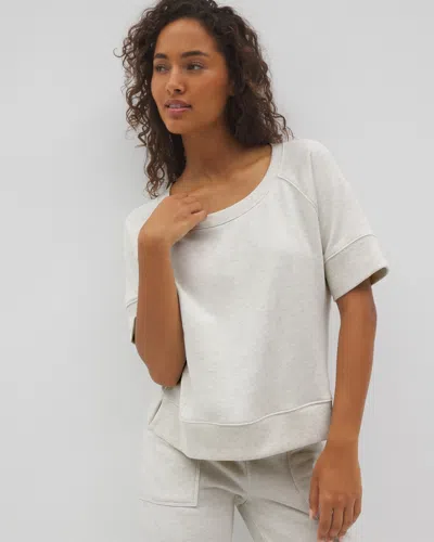 Soma Women's Cotton Terry Dolman Top In Tan Size Xs |  Gifts For Mom In Heather Crystal