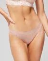 Soma Cotton Modal Thong In Light Pink