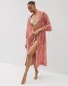 Soma Women's Cotton Voile Midi Robe In Pink Size Large/xl |