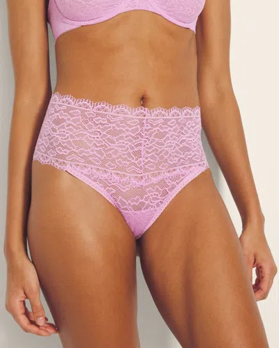 Soma Women's Embraceable All-over Retro Thong Underwear In Pink Size 2xl |
