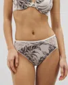 Soma Women's Embraceable High-leg Panty With Lace In Ivory Size Small |  In Palm Perfect M Champagne