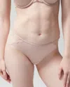Soma Women's Embraceable Hipster Panty With Lace In Pink Nude Size 2xl |