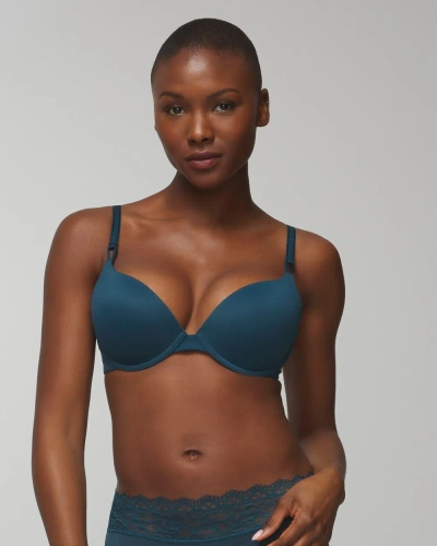 Soma Women's Embraceable Push-up Bra In Teal Size 32d |