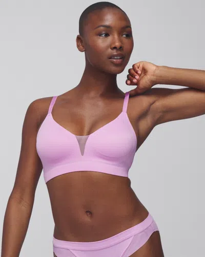 Soma Women's Enbliss Luxe Mesh Bralette In Pink Size Xs |
