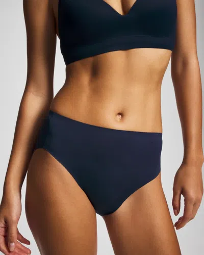 Soma Women's Enbliss Soft Stretch High-leg Panty In Navy Blue Size Xs |  In Nightfall Navy