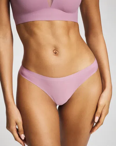 Soma Women's Enbliss Soft Stretch Thong Panty In Purple Size Xs |  In Beach Plum