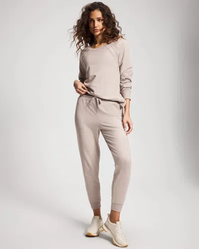Soma Women's Essential Terry Jogger In Brown Size Xs |  In Heather Mink