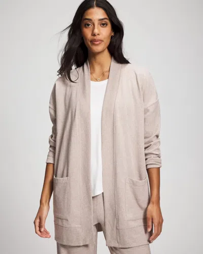 Soma Women's Essential Terry Wrap In Brown Size Xs |  In Heather Mink