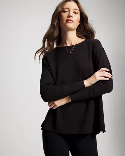 Soma Women's Fleece Dolman Top In Black Size Small |