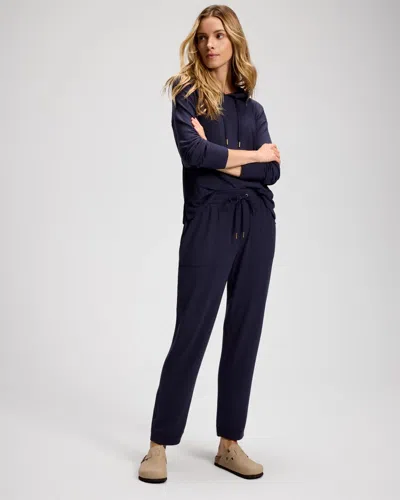 Soma Women's Fleece Tapered Sweatpants In Blue Size Xs |