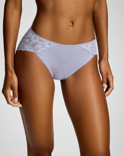 Soma Women's Floral Lace High-leg Panty In Blue Size Xs |  In Water Bubble