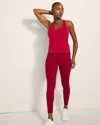 Soma Women's High-waist Pocket Leggings In Red Size Large |  In Red Flirt