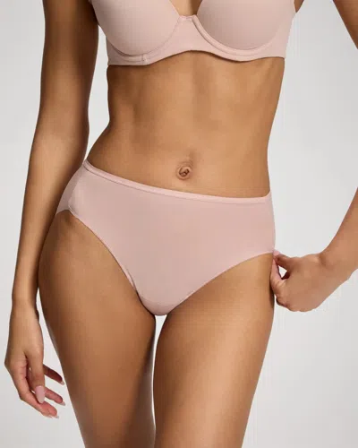 Soma Women's High-leg No-show Panty In Pink Nude Size Xs |  Vanishing Edge Panties In Light Pink Nude