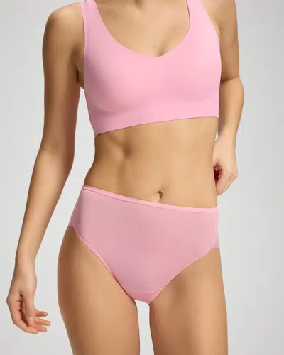 Soma Women's High-leg No-show Panty In Pink Size Xs |  Vanishing Edge Panties In Sea Pink