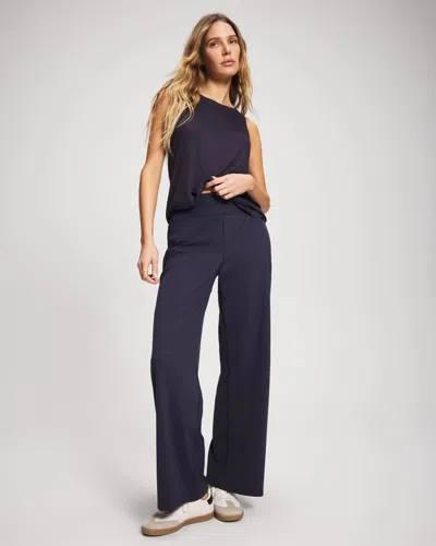 Soma Women's High-waist Wide-leg Pants In Blue Size Xs |  In Deep Indigo
