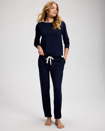 Soma Women's Jogger  Pants In Navy Blue Size Medium |   Sets In Nightfall Navy