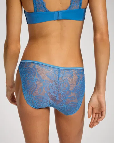 Soma Women's Lace Back Bikini No-show Panty In Blue Size Xs |  Vanishing Edge Panties In Blue Passion