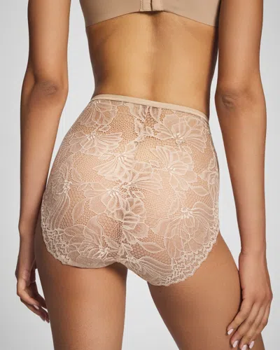 Soma Women's Lace Back Modern Brief No-show Panty In Beige Nude Size Xs |  Vanishing Edge Panties
